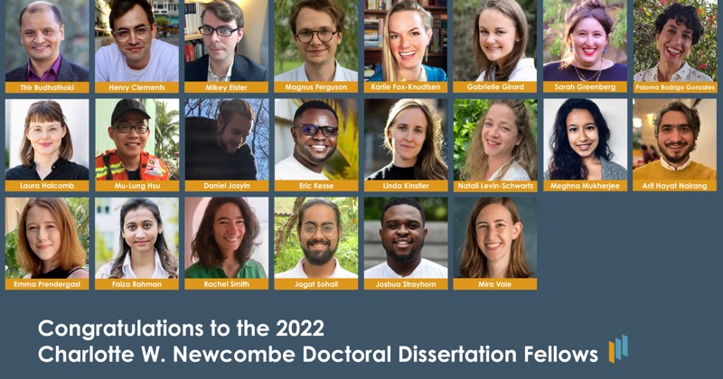 newcombe doctoral dissertation fellowship